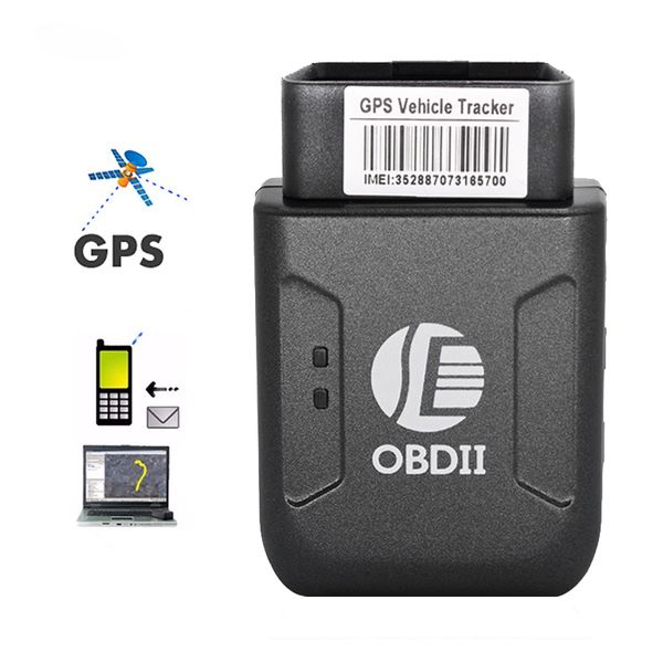 GPS TK206 OBD 2 temps réel GSM quadri-bande anti-vol alarme de vibration GSM GPRS Mini GPRS OBD II dispositif de suivi de traqueur de voiture