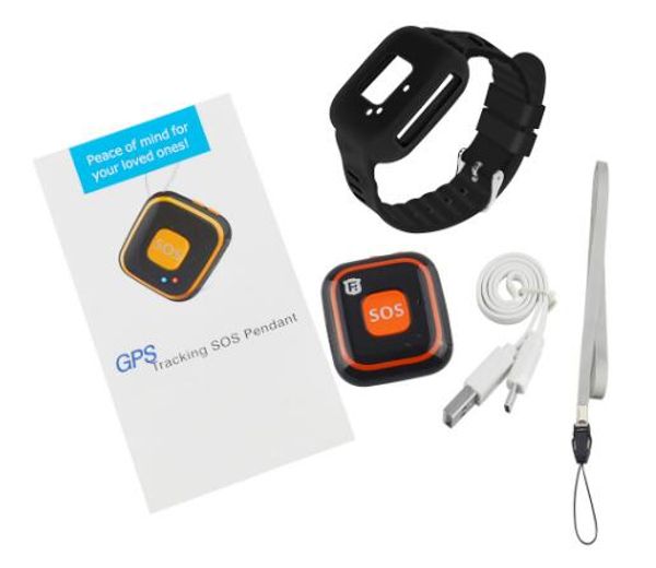 Rastreador GPS RF-V28 para niños, seguimiento GPS, botón SOS colgante, Mini rastreador GPS Personal, localizador para niños con seguimiento de mapa de Google