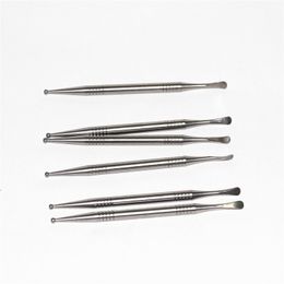 Fumer Gr2 Titanium Dabber Nails 110mm Titaniums Dab Tools cire dabbers outil atomiseur nectar en acier inoxydable