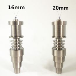 GR2 Titanium Nail 10mm 14mm 18mm 6 en 1 réglable Domeless Enails Accessoires pour fumer M F Joint 16mm 20mm Enail Coil Dab Paille pour Dab Rig Bongs