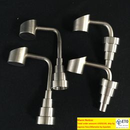 GR2 Universal Titanium Nagels Domeless Buckets Bubbler Banger Nagels 10 mm mannelijk vrouwelijk gewricht 6 in 1 titanium nagel