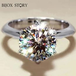 GRA Gecertificeerde 15CT Ring VVS1 Lab Diamond Solitaire Voor Vrouwen Engagement Promise Wedding Band Sieraden 240112