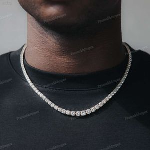 GRA Collier de tennis Moisanite Cut Certifié GRA 10K OR BLAND DESIGNER LA TRENDIE DE LA MAISE DIAMON