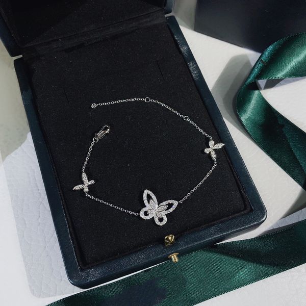GRAFE Bracelet créateur pour femme Elf Papillon Diamant créateur 925 argent mode cristal plus haut compteur Matériaux avancés cadeaux premium 007
