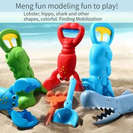 Grabber Baby Bath Toys Beach Toys Sand Speelt Leuke kleurrijke kreeft klauwvanger zwembaden buitenshuis educatief spel 240411