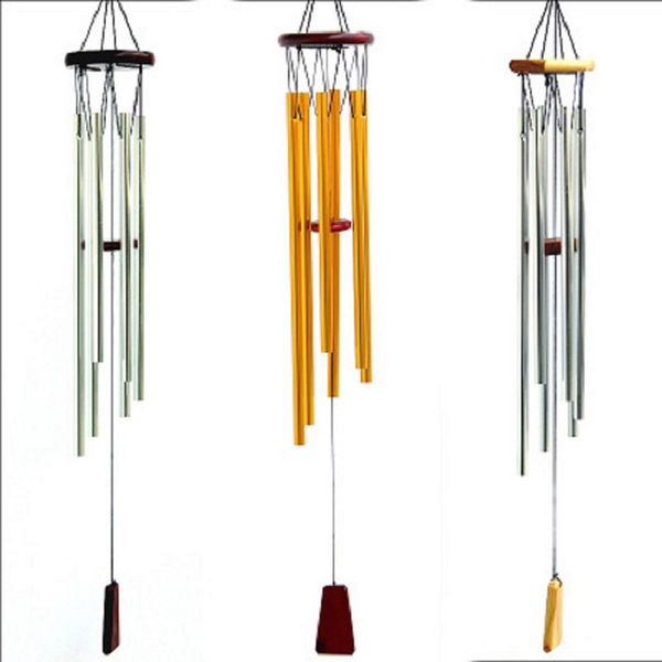 Grace Deep Resonant Antique 6 Tube Windchime Chapel Bells Wind Chimes Métal En Bois Suspendu Maison Ornement Artisanat SEA SHIPPING HHE4072