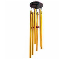 Grace Deep Resonant Antique Metal Wooden 6 Tube Wind Chime Chime Chime Bells Wind Chimes Ornement Ornement Godés d'artisanat Sea EE8165100