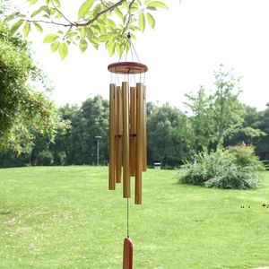 Grace Diepe Resonant Home Antique Metal Houten 6 Tube WindChime Kapel Bells Wind Chimes Ornament Handicraft Gift RRF8343