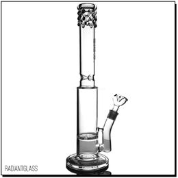 Hookahs New 17.5 '' Glass Bong Big moderno con intrincado percolador tubería de agua bongs pesados