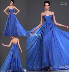 Graceful Custom Made Royal Blue Sweetheart Empire Empire Robe de soirée Robes formelles Robes de fête Robe de maternité4616964