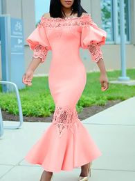 Sierlijke roze zwarte moeders kleedt schede mouw uit schouder kanten appliqued moeder van de bruid jurk ruches long wemen speciale ocn formele jurk 403