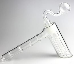 6.3 inch Perc Bomen Clear Bubbler Glazen Tabakspijpen Shisha mand Glazen Bong's Accessoires 18mm Kom