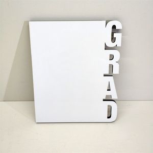 Grad Woodiness Sublimation Lege frames MDF DIY Fotolijst Drie Dimensionale lege leisteen Letter Vorm Lasersnijden Frames Home Accessoire