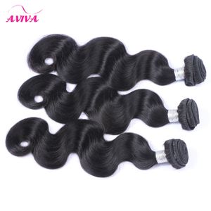Indian Virgin Remy Hair Weaves Bundles Body Wave 3 piezas Sin procesar Raw Indian Virgin Extensiones de cabello humano Color natural Dyeable Tangle Free