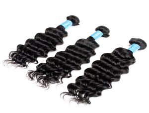 Grade 7A 1228 pouces de poils des vagues profondes tissages de la tête pleine tête brésilienne cheveux naturels 1b bundles de cheveux humains6063700