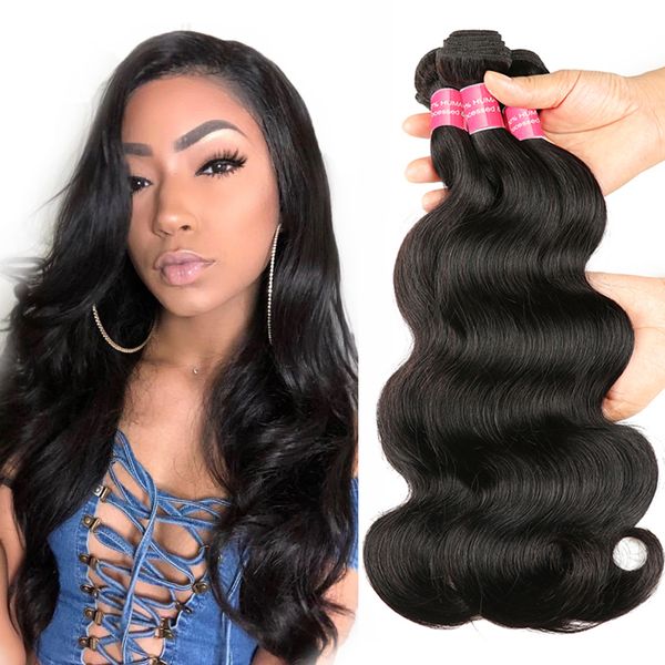 Vierge Brésilienne Cheveux Vague de Corps Non Transformés Brésilien Remy Cheveux En Gros Brésilien Indien Malaisien Péruvien Extensions de Cheveux Humains