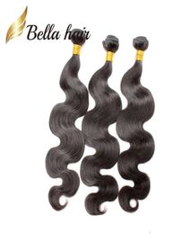 Grade 9A 100 Braziliaanse Haar Weave 1024 inch Body Wave Menselijk Haar Weeft 3 pcslot Natuurlijke Zwarte Kleur Bundels18104231305686