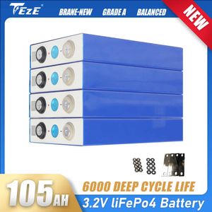 Batterie Lifepo4 de qualité A, 3.2V, 100ah, 12V, 24V, 48V, 105ah, Rechargeable, pour camping-car, bateau, chariot de Golf, système de stockage solaire