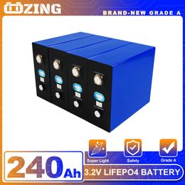 Batería Lifepo4 de grado A, 3,2 V, 240Ah, paquete de batería recargable DIY, 12V, 24V, 48V, RV, furgonetas, sistema de almacenamiento de energía Solar, batería para campistas