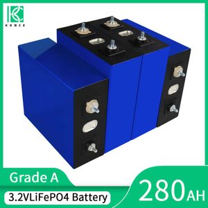 Grade A 3.2V 280Ah Prismatic Lifepo4 Batterie High CapacityLithium Fer Phosphate 6000 Cycle pour DIY 12V 24V 48V RV EV Golf Cart