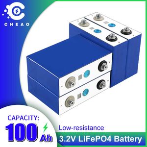 Batterie rechargeable Lifepo4 de qualité A, 3.2V, 100ah, Lithium, fer, Phosphate, prismatique, camping-car, camionnettes, Yacht, bateau, EU, US, sans taxe