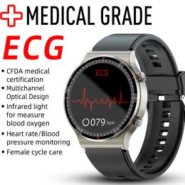 Grade Medical ECG Smart Watch G08 Men CFDA / FDA Pression de la pression artérielle Watchs Fiess Tracker Smartwatch pour Huawei Xiaomi es montre