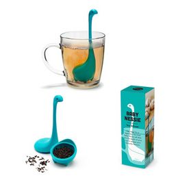 Grade Silicone Infuser Loch Ness Monster Lange Handvat Lek Snoep Koffie enz. Filterzeiler