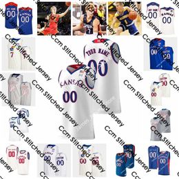 Gradey Dick Jersey personnalisé Kansas Jayhawks Basketball porte des maillots NCAA Ed College Wear