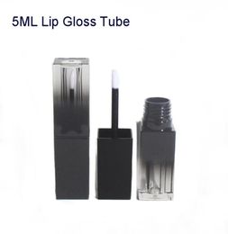 Gradiente Black Square Liquid Lip Gloss Tube Bottle vacío Diy Mano Lipstick Lips Tubos Cosméticos Contenedores Cosméticos Bottles para maquillaje3738854