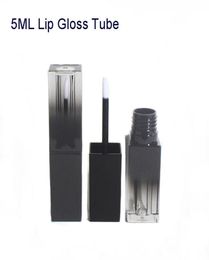 Gradiente Black Square Liquid Lip Gloss Tube Bottle vacío Diy Mano Lipstick Lips Tubos Tubos de contenedores cosméticos Bottles para maquillaje6495609