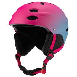Casco de esquí de color degradado, casco de nieve para adultos al aire libre, casco de estación de esquí para deportes de ocio PF