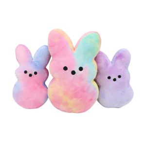 Gradiënt Pasen PEEPS Bunny Speelgoed 15cm 20cm 25cm Kleurrijke Geschenken Feestartikelen Voor Kinderen Familie