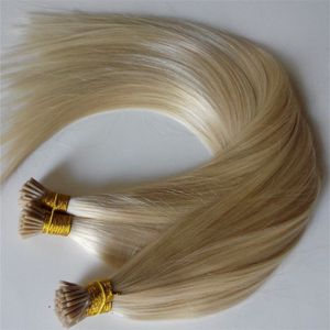 I Tip Extensions de cheveux humains droites à pointe de kératine Extensions de cheveux Fusion couleur de cheveux vente en gros sortie d'usine 200g 200 brins