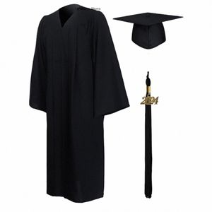 Graduati Dr Gown 2024 GraduatiCap Robe Robes de clergé femmes pour église juge Robe Costumes avec glands et timbre de l'année n6xy #