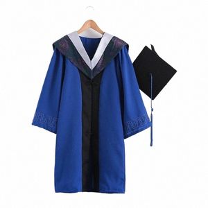 Graduati Uniform Toga Cap 2023 Unisex Graduati Bachelor Kostuum School Universiteit Graduati Ceremy Baccalaureaat Toga Q7jV #