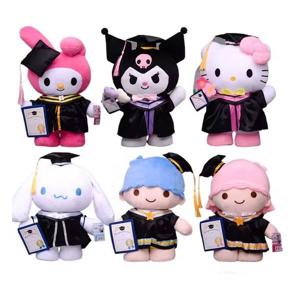 Graduation anime peluche mignon de dessins dessinons remplis de jouets animaux-jeu cadeau de graduation