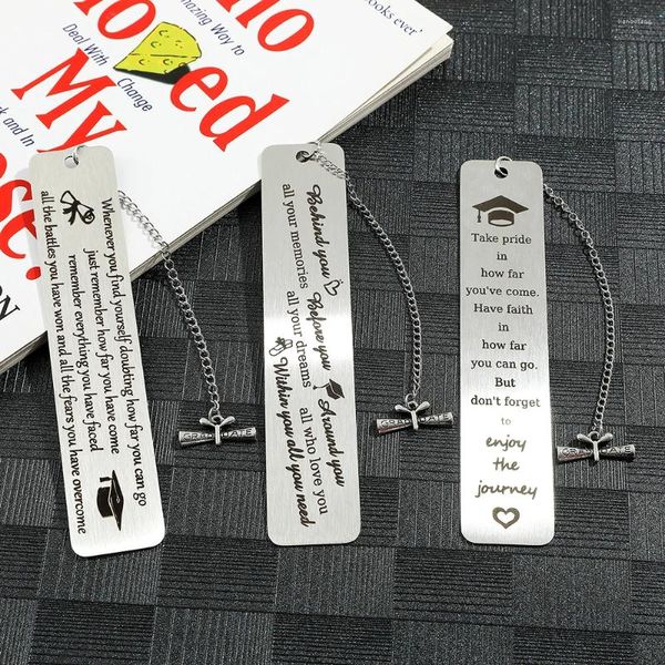 Graduation Blessing Bookmarks Metal School Supplies Gift For Book Lovers Teachers Class Camates Stationery