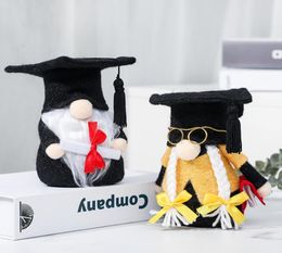 Graduation gnomes noir vert scandinave graduation tomte nordic graduate Figurine for Grade enseign présente la fête de graduation SU6340136