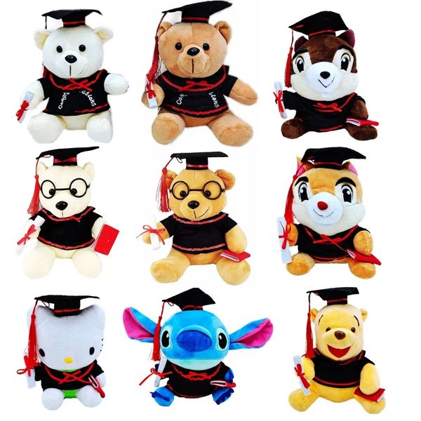 Saison de remise des diplômes Docteur porte porte clés en peluche jouet moelleuse en peluche en peluche