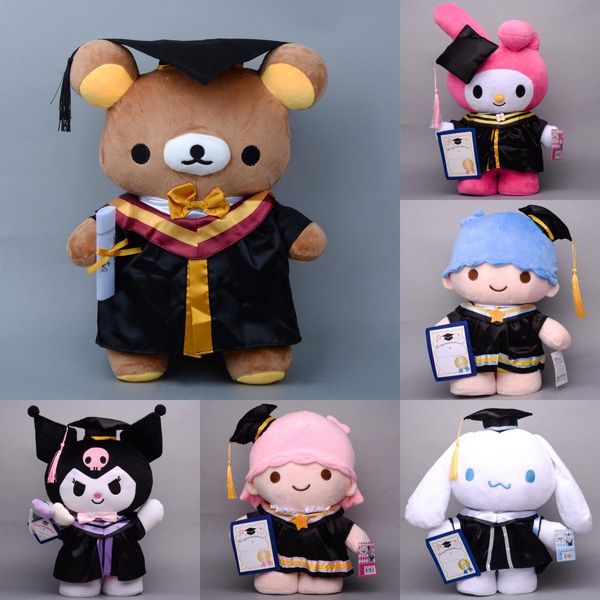 Saison de remise des diplômes Nouveau créatif en peluche poupée caricot animé Doll Bachelor's Vêtements Graduation Doctor Doctor Toy Toy Decoration