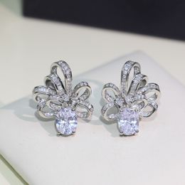 GRAFE Boucles d'oreilles pendantes de créateur pour femme Serties de diamants Suspension d'oreille de la plus haute qualité en cristal d'argent 925 Taille européenne avec boîte 006