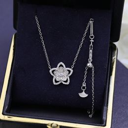 GRAFE collier pour femme designer Peach Heart Cut Diamond bijoux reproductions officielles 925 bijoux de luxe en argent cristal mode taille européenne avec boîte 002