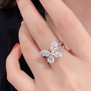 GRAFE anillo para mujer Moissanite Anillo de compromiso plata 925 para hombre diamante Engastado con diamantes reproducciones oficiales mariposa estilo clásico regalo para novia 008