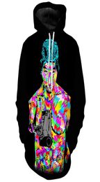 Graffiti Art Patroon Men039S 3D Printing Hoodie Visual Impact Party Top Punk Gothic Round Neck High Quality Sweatshirt Hoodie3746327