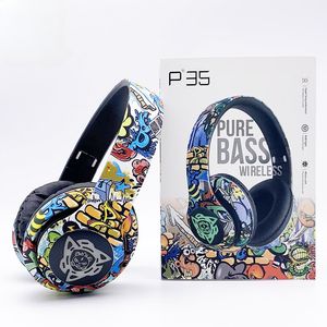 Auricular con grafiti Auricular Bluetooth Juego luminoso Tarjeta inalámbrica Auricular Bluetooth