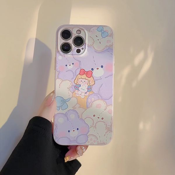 Graffiti Painting Cartoon Cartoon Phone Apple Phone adapté pour l'iPhone 15 14 13 12 Pro Promax Plus