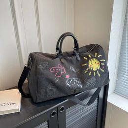 Bolsa de viaje personalizada de graffiti Bolsa de almacenamiento de moda y elegante para viajes de negocios Bolsa de equipaje al aire libre para el ocio
