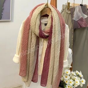 Graint Geplooide Katoen Linnen Hijab Sjaal Ombre Geweven Sjaal voor Vrouw Crinkle Tassel Hoofddoek Hijaabs Rimpel Ramadan Tulband Stola