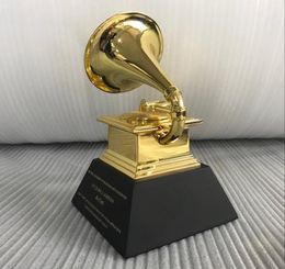 Grammy Award Gramophone Exquis Souvenir Music Trophy Trophy Trophy Alloy Nice Gift Award for the Music Competition Shiping8718210