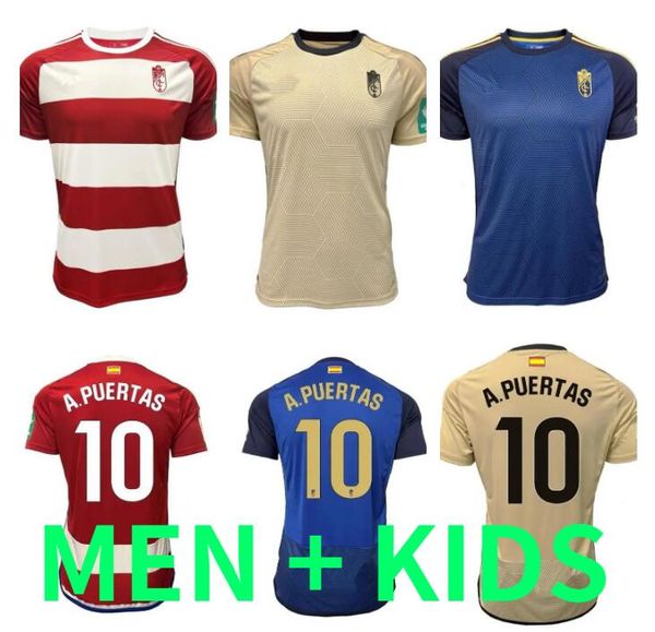 GRANADA CF L.SUAREZ SOCCER JERSEYS ADULT Kid Kit 23 24 Abram A.Pueras D.His Football Shirts Monchu M.Milla Domingos D. Jersey Herrera C.Neva Bacca Camiseta